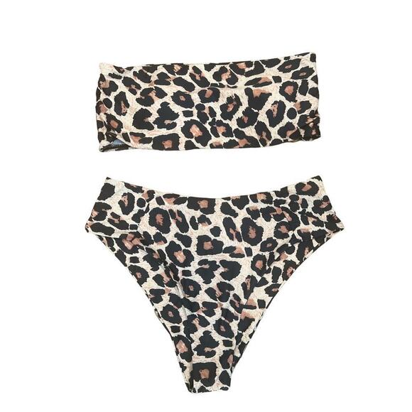 2pc High waisted Leopard Bikini - Picture 1 of 3